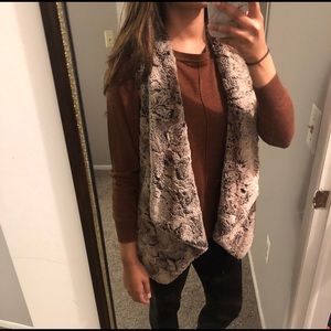 Soft faux fur vest